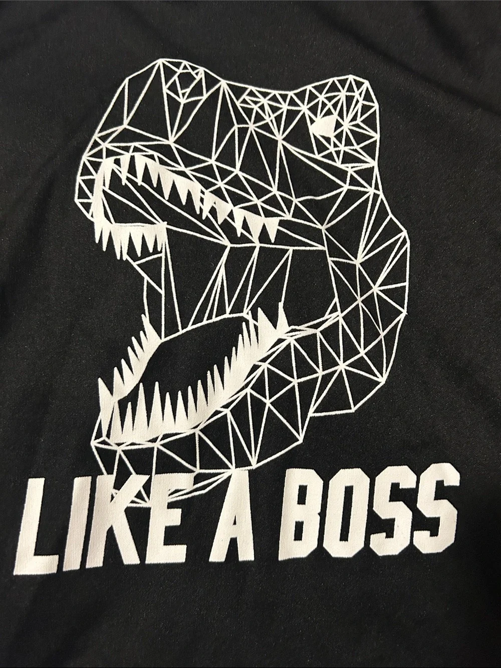 The Children’s Place Sport Black T-Rex Short Sleeve Tee 12-18 Months Like A Boss